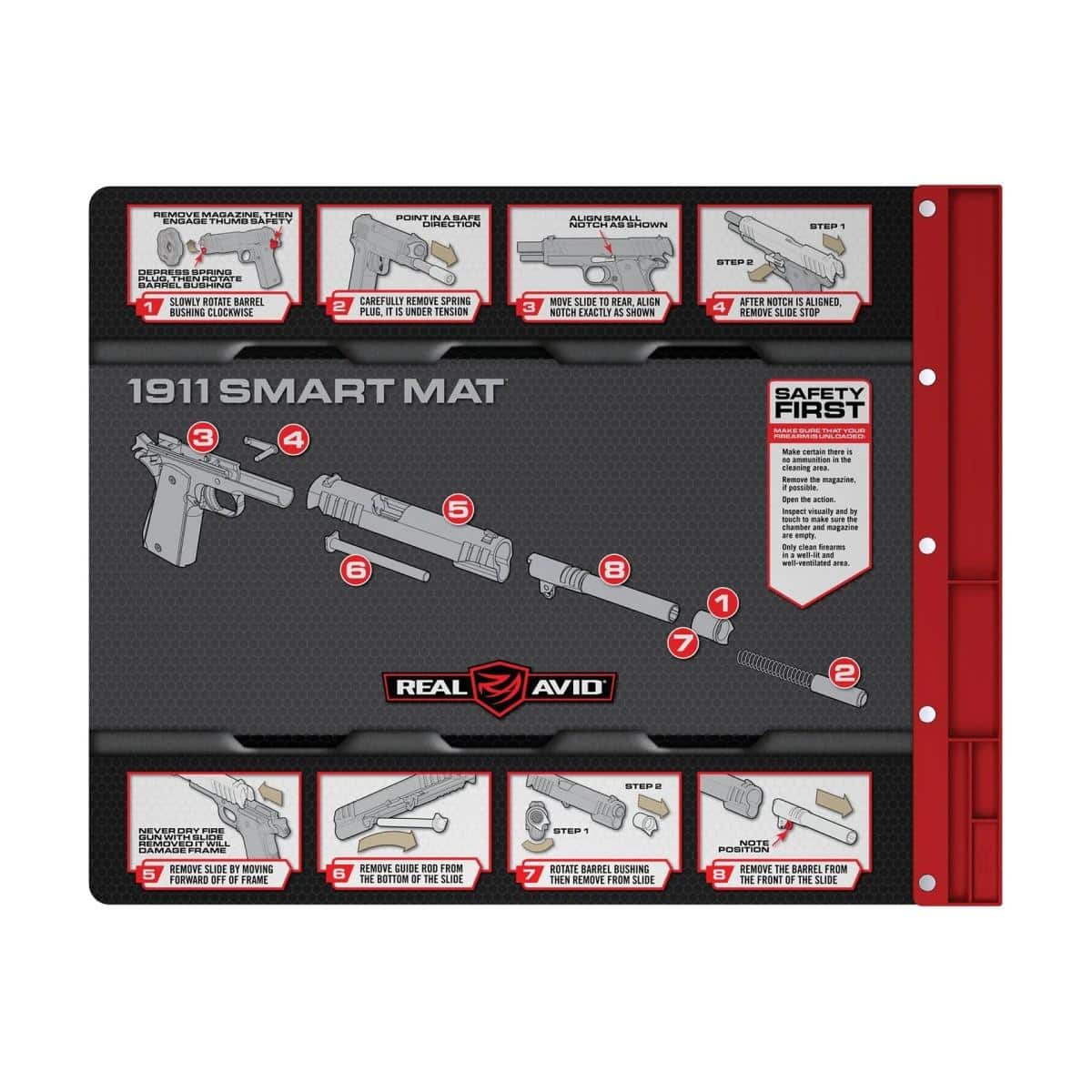 Real Avid 1911 Smart Cleaning Mat with Tray
