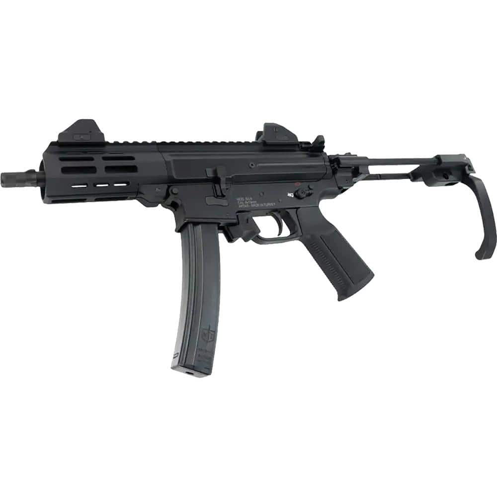 SDS Imports Mac IX Handgun 9mm Luger 30rd Magazines (2) 6.5" 1/2x28 Threaded Barrel Black with J-Brace