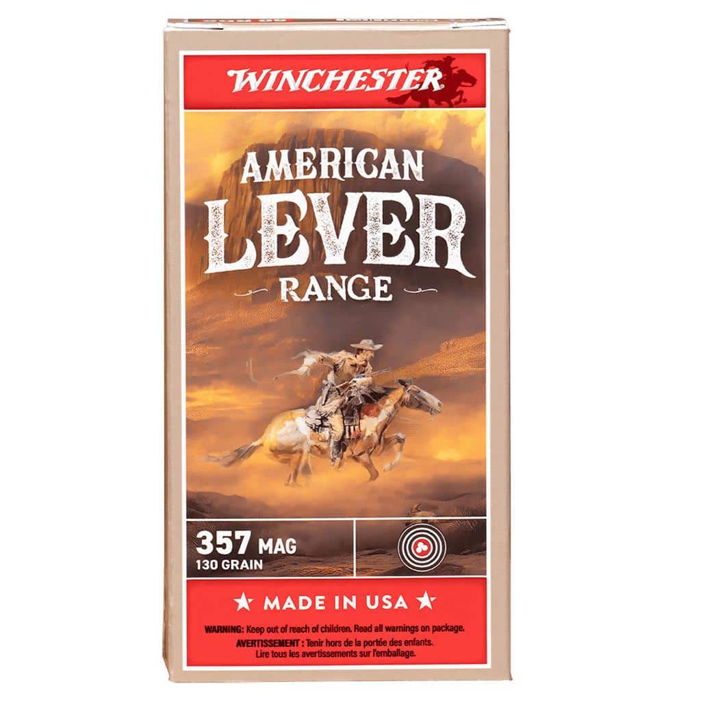 Winchester American Level Range Ammunition .357 Mag 130gr FMJ 1510 fps 50/ct