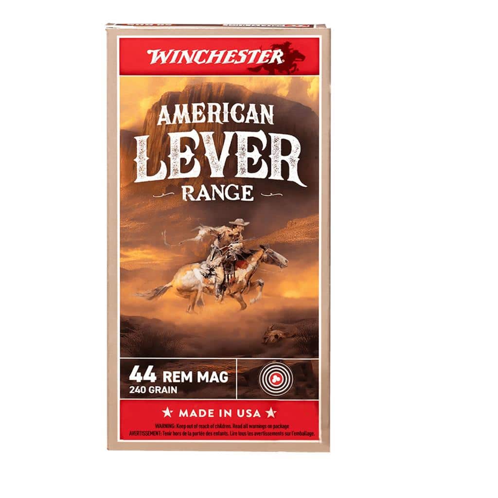Winchester American Level Range Ammunition .44 Rem Mag 240gr JSP 1750 fps 50/ct