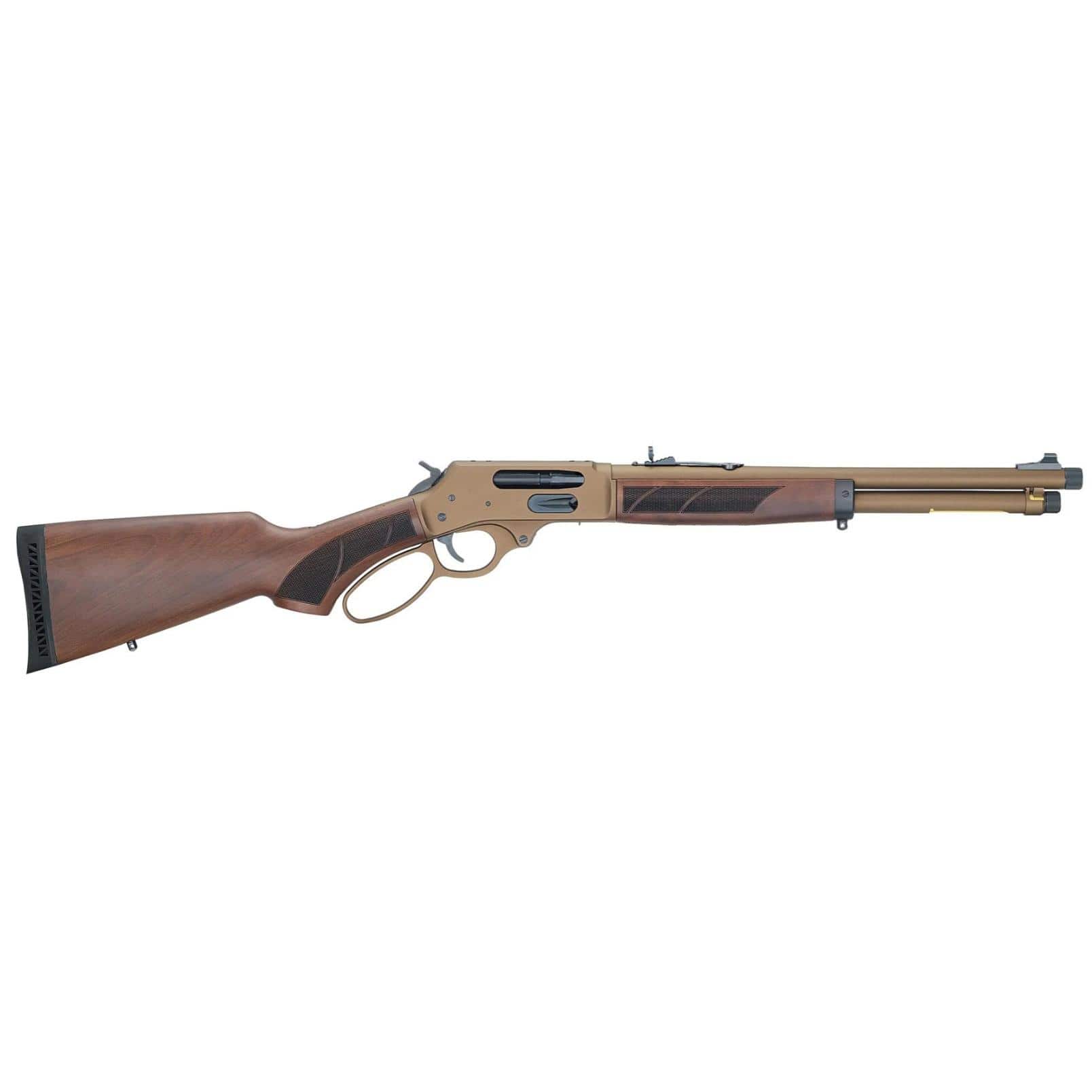 Henry H10 Explorer Carbine Rifle .45-70 Govt 4rd Capacity 16.5" 5/8x24 Threaded Barrel Walnut Stock Burnt Bronze Receiver
