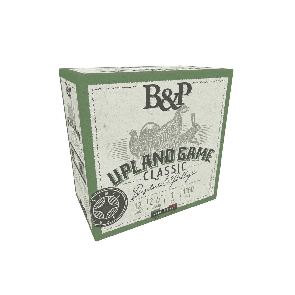 B&P Upland Game Classic Shotshells 12GA 2-1/2'' 1OZ 1160 fps #6 25/ct