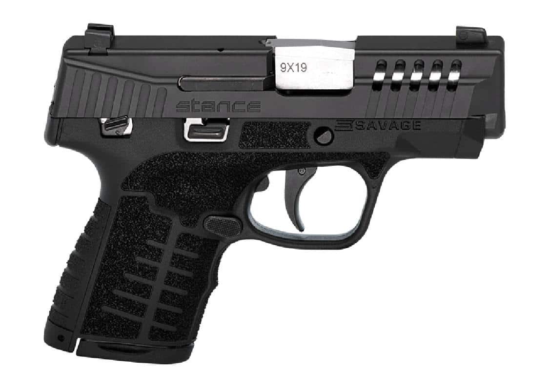 Savage Arms Stance Black Night Sights Handgun 9mm Luger 7rd Magazine 3.2" Barrel Black Grip - DEMO