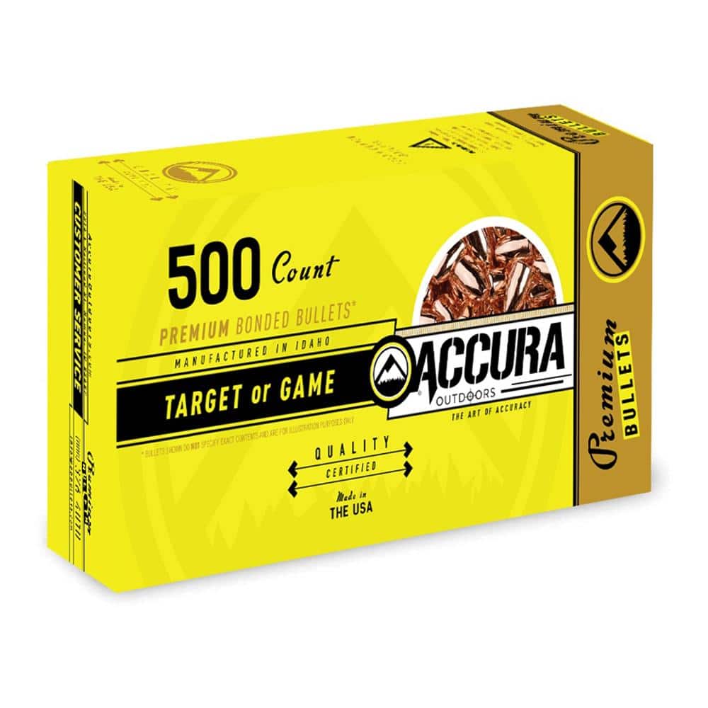 Accura Premium Powerbond Bullets .38 cal .357" 158 gr FP 500/ct
