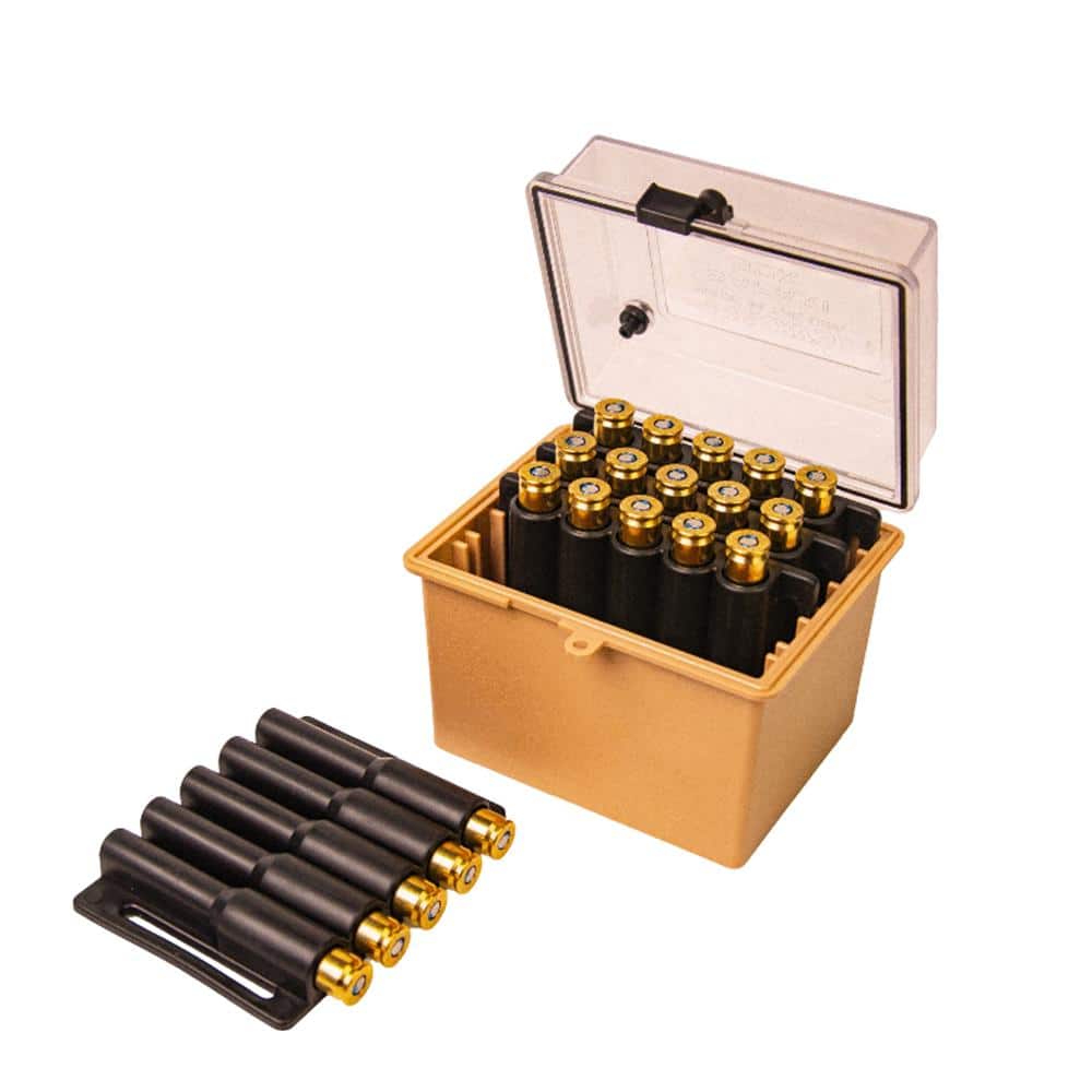 Berry's Mfg Safari Ammo Box 20rd Large Rifle Clear/Tan