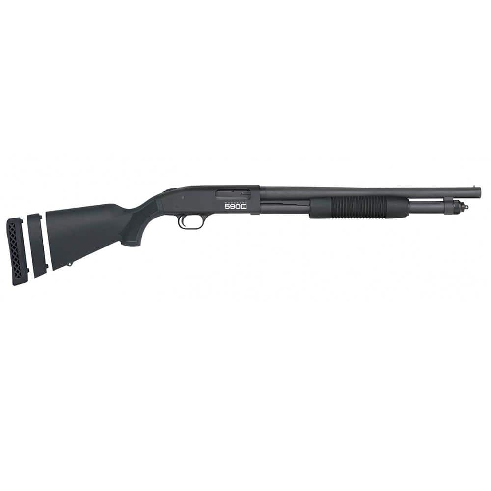 Mossberg 590S Compact Shotgun 12ga 3" Chamber 5rd Capacity 18.5" Barrel Black
