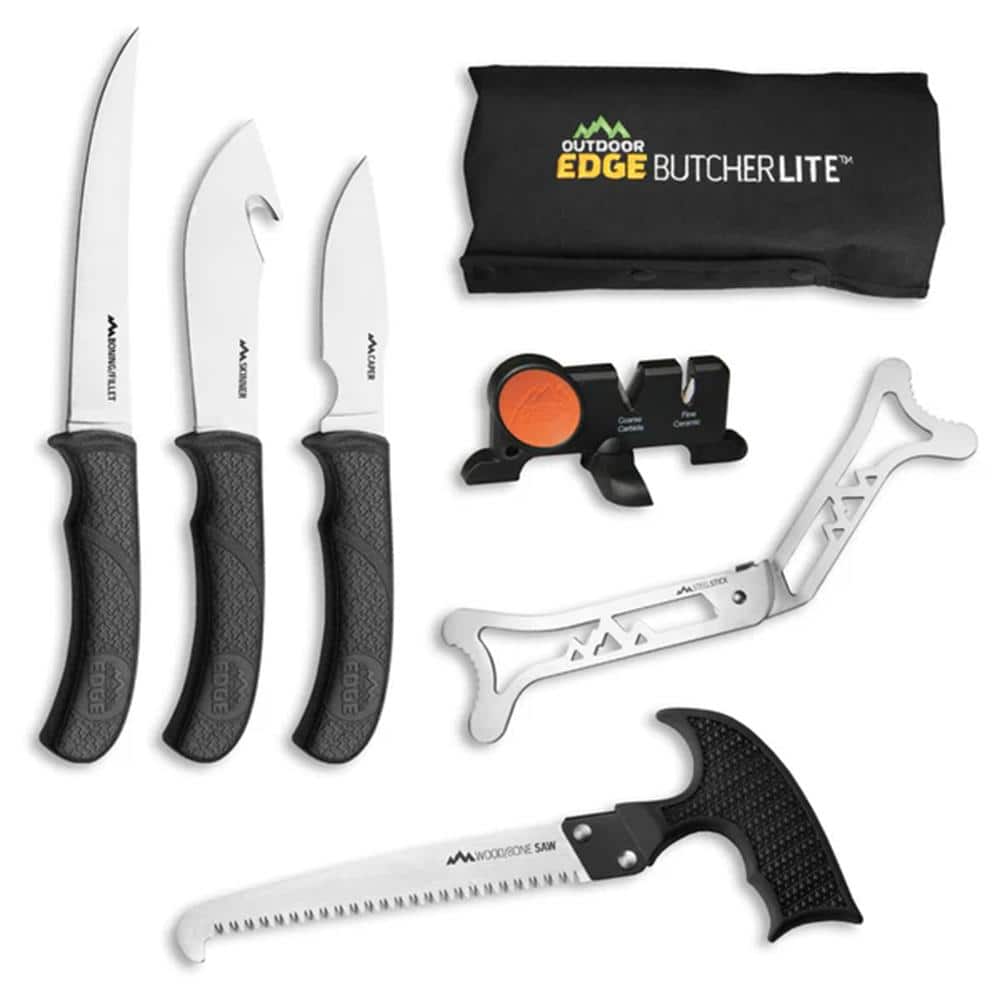 Outdoor Edge ButcherLite Game Processing Kit 8-Piece Game Processing Kit