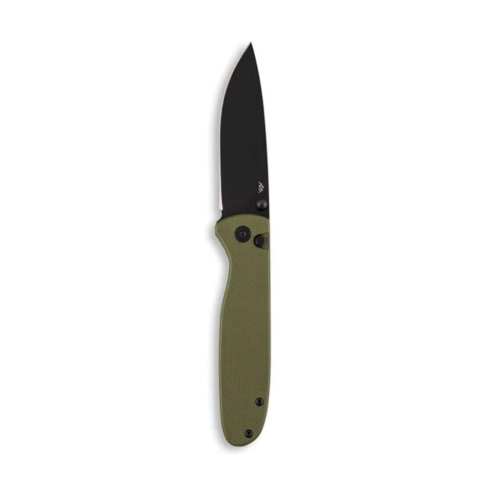 Outdoor Edge Dirk Folding Knife 3-1/4" Drop Point Blade Green