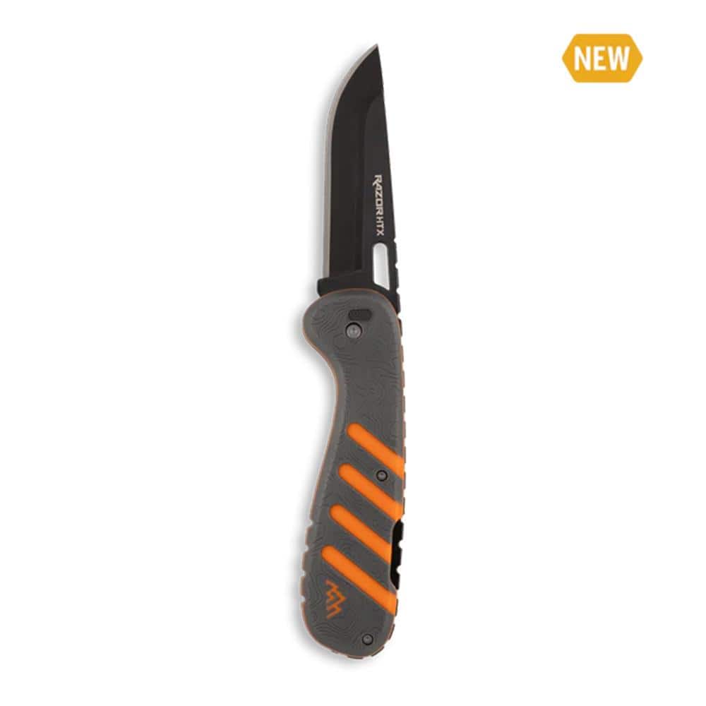 Outdoor Edge Razor HTX Replaceable Blade Folding Knife 3-1/2" Blades Orange