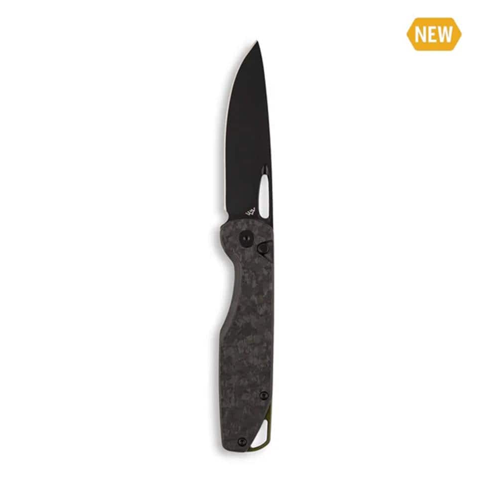 Outdoor Edge Kaytan Folding Knife 3-3/10" Drop Point Blade Black