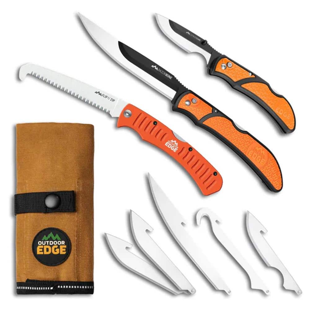 Outdoor Edge RazorGuide Pak Lightweight Replaceable Blade Hunting Knife Kit