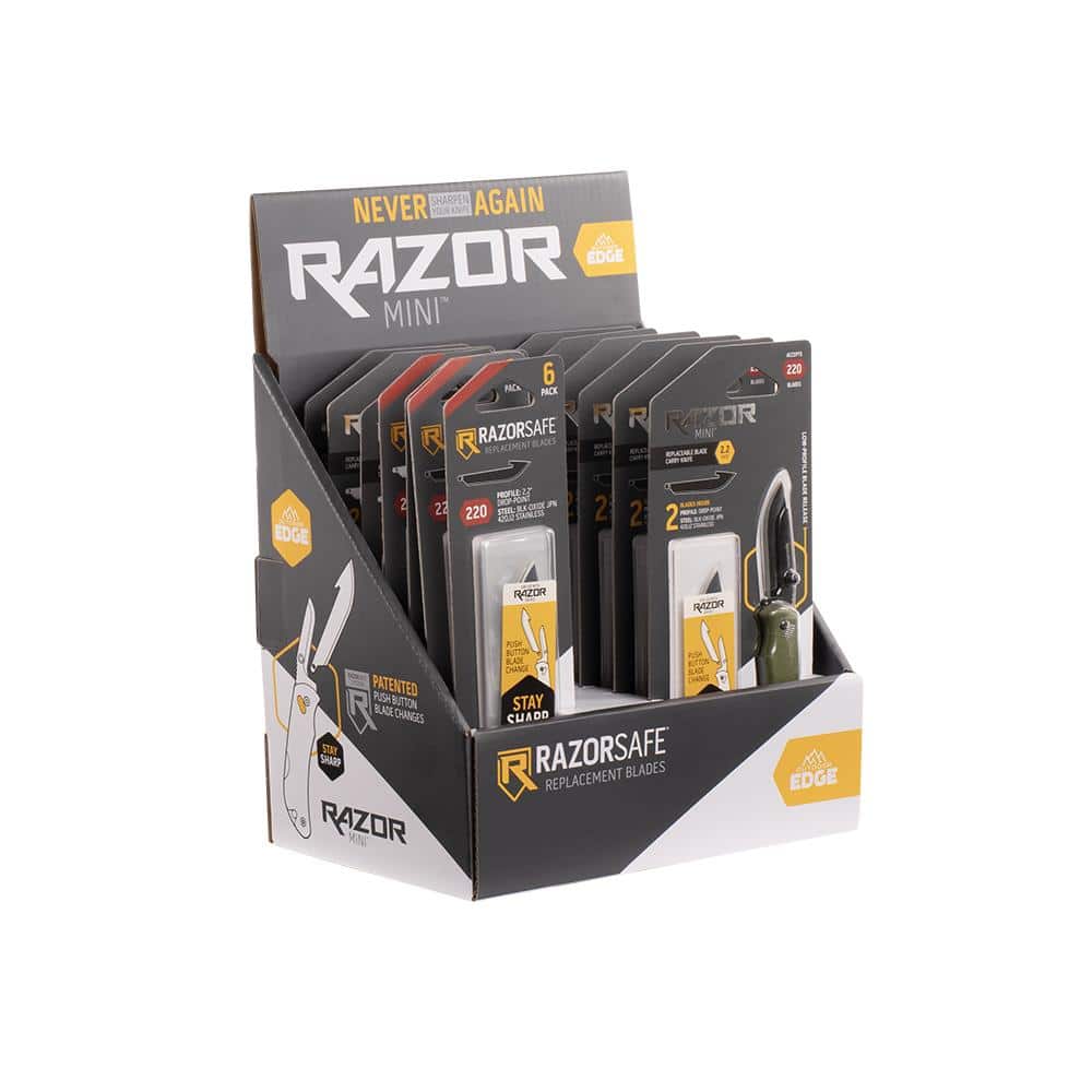 Outdoor Edge Razor Mini Display 2-1/5" PDQ Display 9/ct