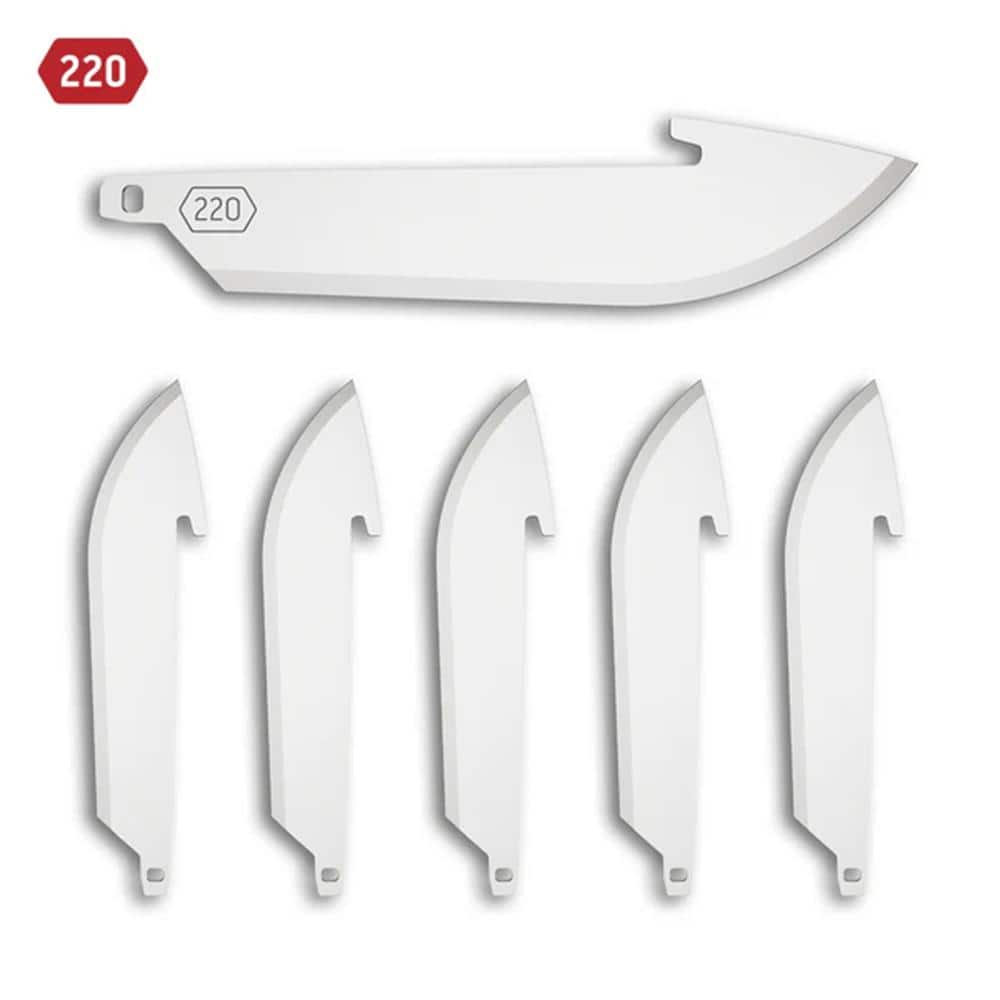 Outdoor Edge 2.2" Drop-Point Blade Pack Stainless 6/ct