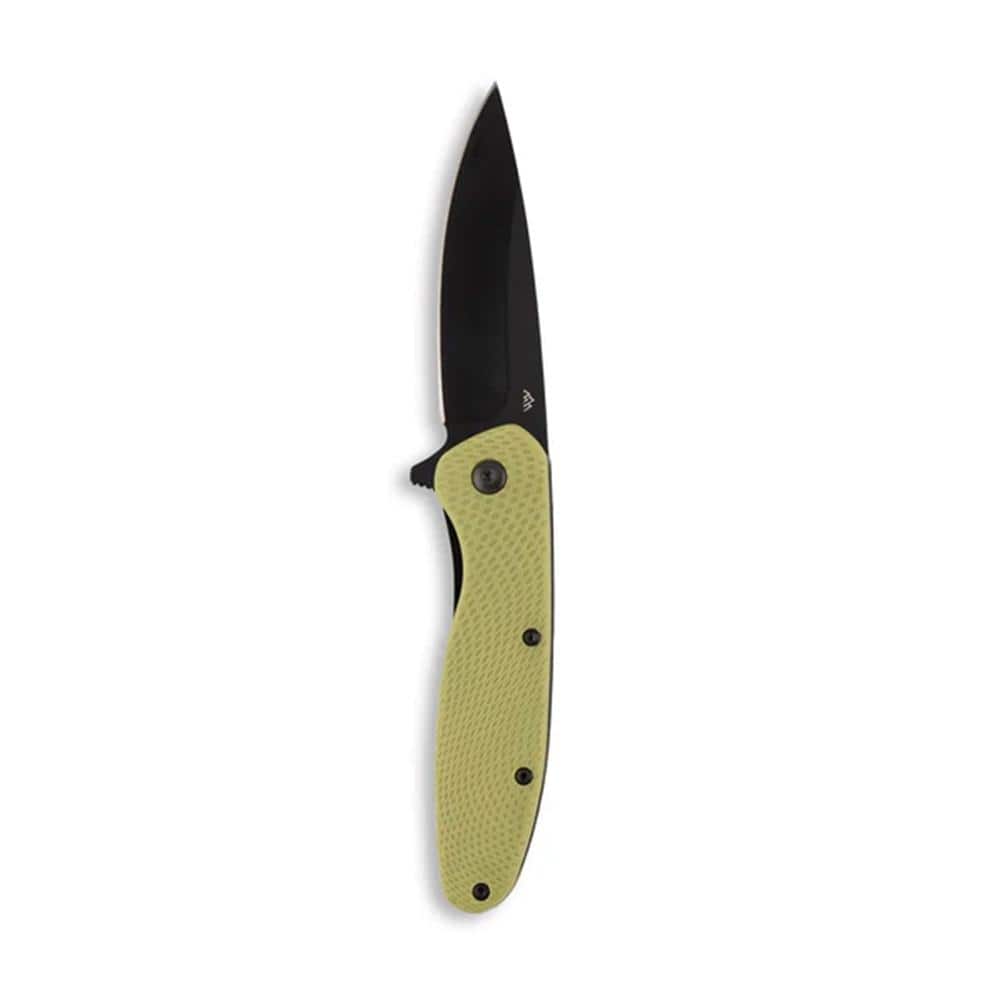 Outdoor Edge Viddux Folding Knife 3-1/8" Drop Point Blade Green