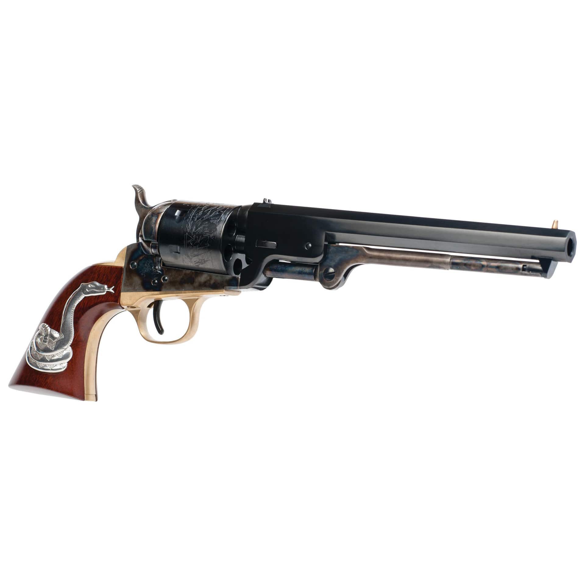 Cimarron FAC Model 1851 "Man with No Name" Conversion Handgun .38 Spl 6rd Capacity 7.5'' Barrel Custom Grips