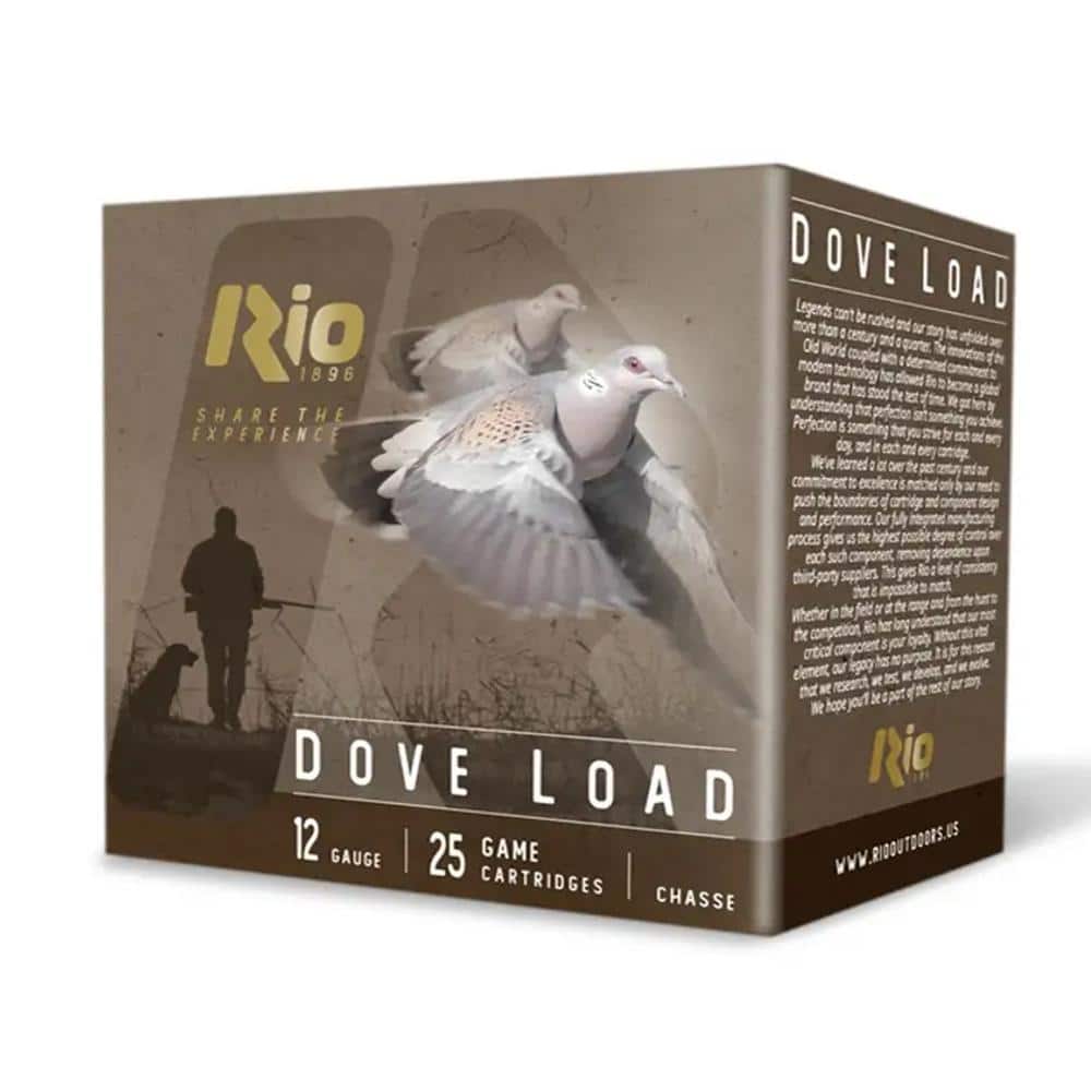 Rio Dove Load Shotshells 12 ga 2.75" 1-1/8oz #7.5 1200 fps 25/ct