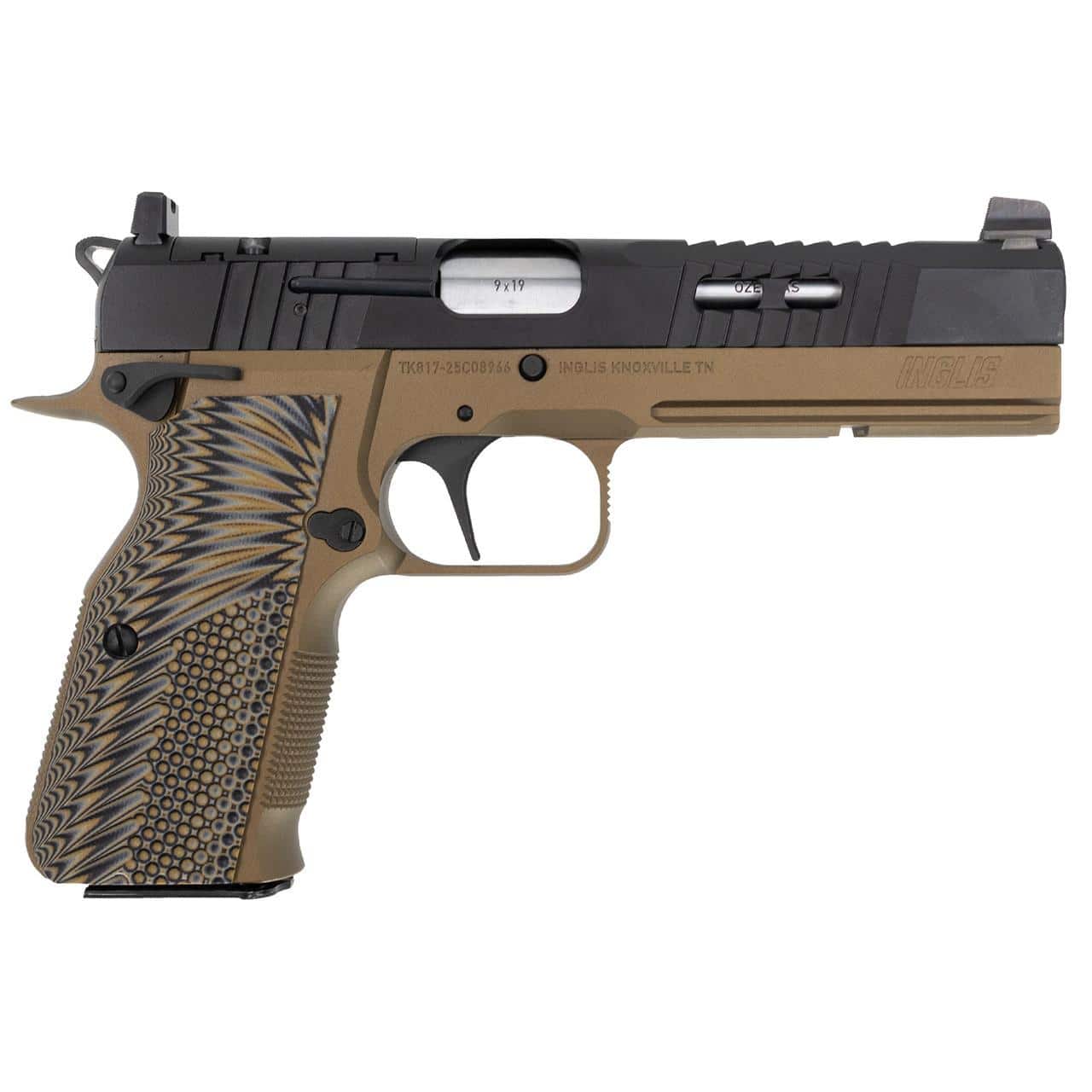 SDS Imports Inglis 2035 Handgun 9mm Luger 15rd Magazines(2) 4.7" Barrel Bronze & Black Cerakote