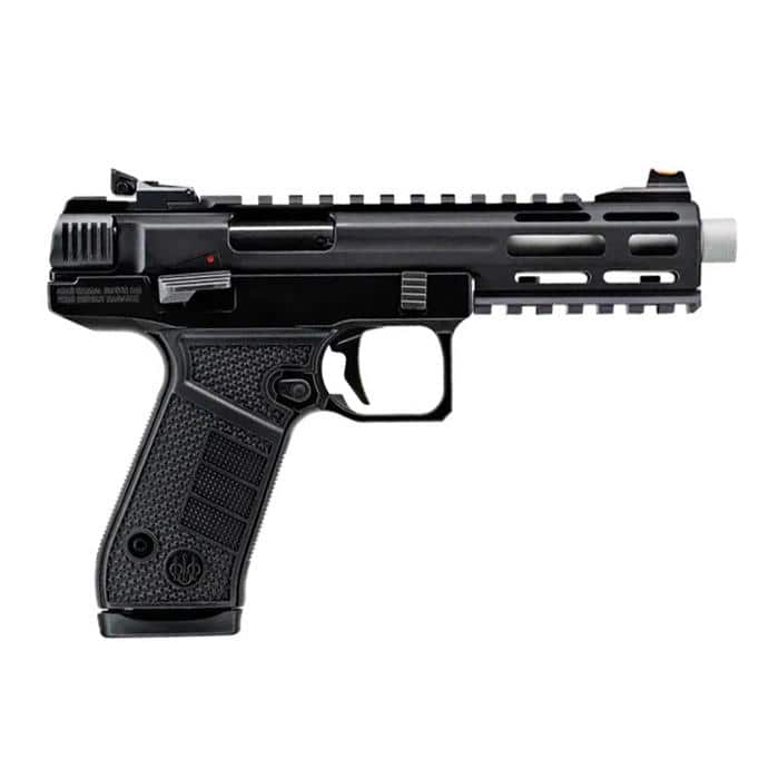 Beretta B22 Jaguar SAO Handgun .22 LR 15rd Magazines(2) 5.25" Threaded Tact Metal Barrel Black Frame