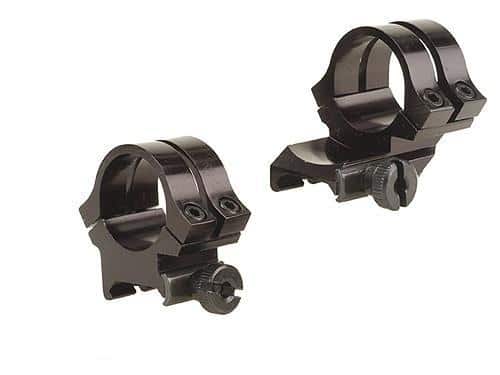 Weaver Quad Lock Detachable Scope Rings 1" High Extension - Black