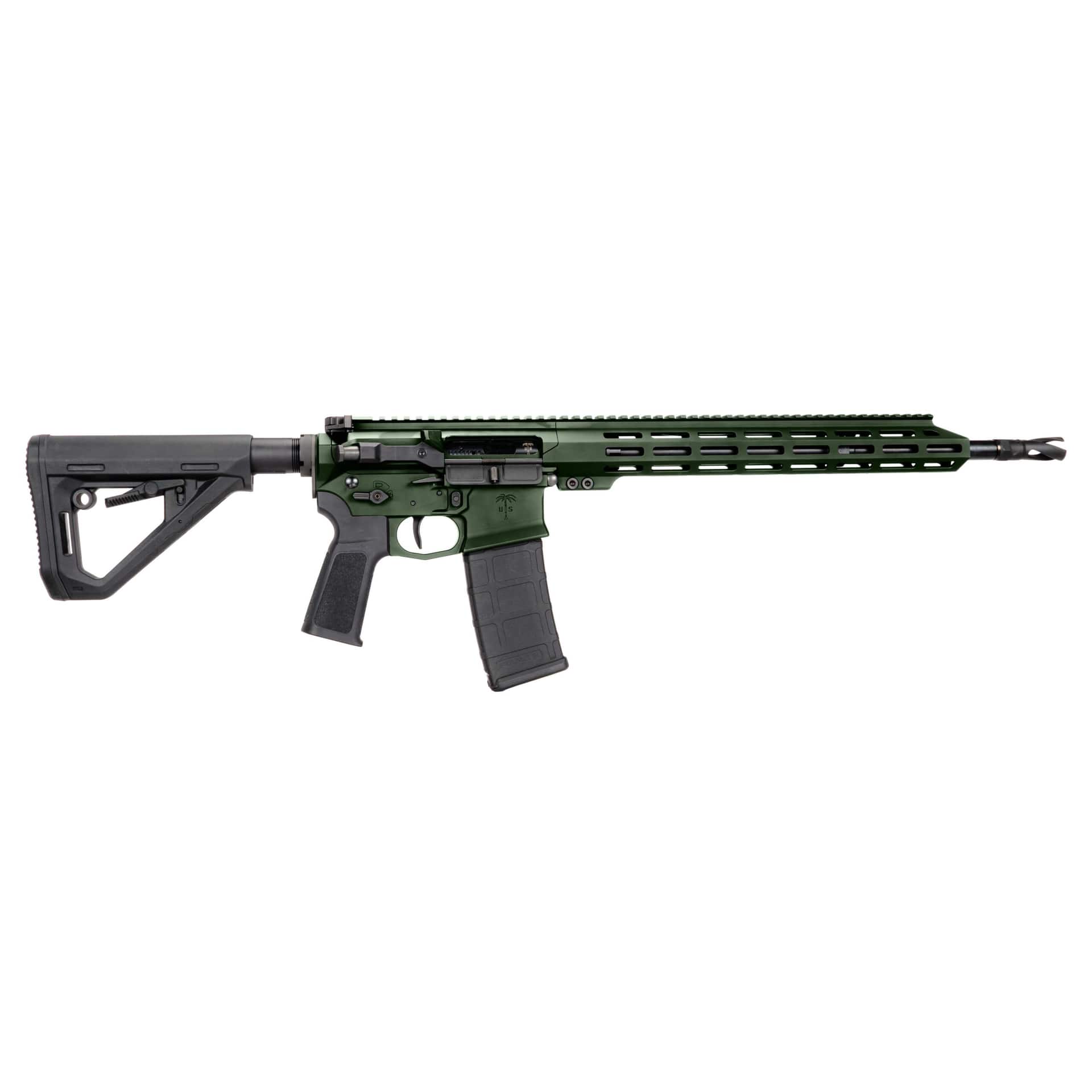 US Palm Storm CAT4 Rifle 5.56mm 30rd Magazine 16" Threaded Adjustable Stock Green