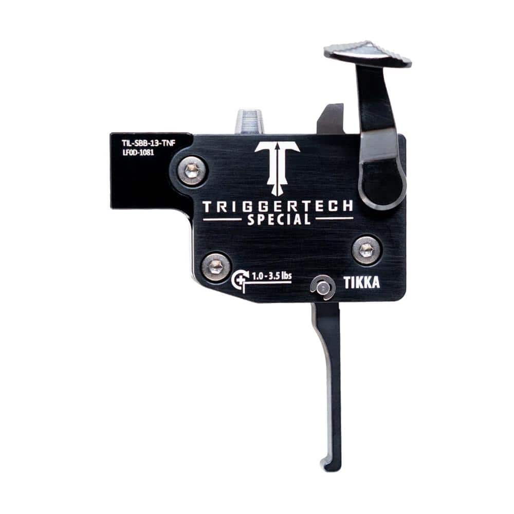 TriggerTech Special Tikka Rifle Trigger 1-3.5 lbs Flat LH Black