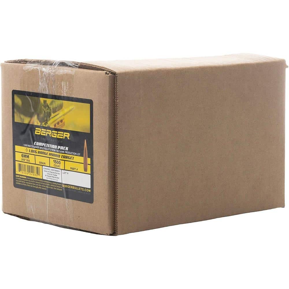 Berger Long Range Hybrid Target Bullets - 6mm 120gr OTM 1500/ct