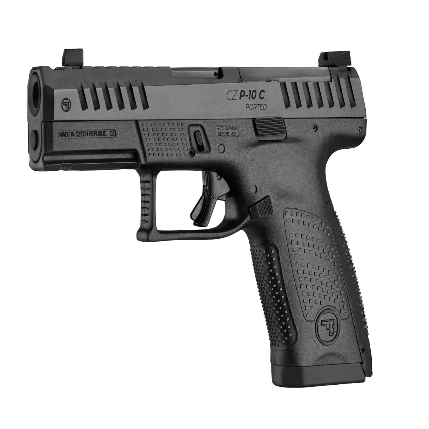 CZ P-10C 9mm 15Rd Magazine(2) 4" Barrel  Ported Black Optic Ready