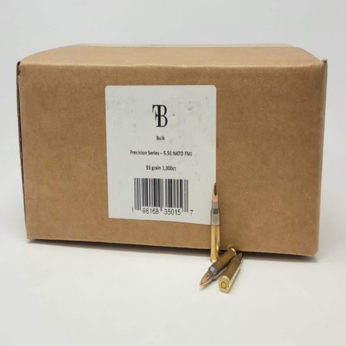 First Breach Precision Rifle Ammunition 5.56X45 NATO 55gr FMJ 3250 fps 1000/ct