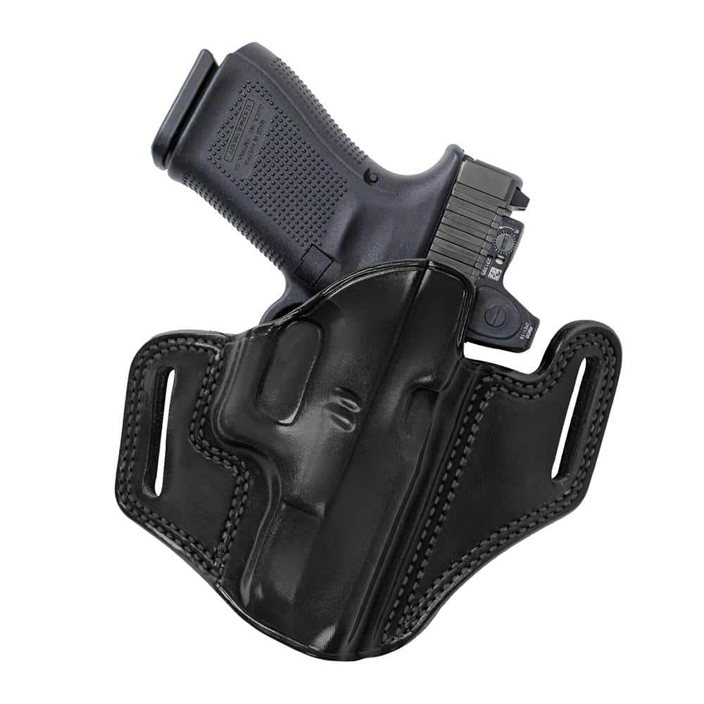 Galco Combat Master 2.0 Belt Holster for Glock 19 Gen 1-6 With or Without Red Dot Black RH