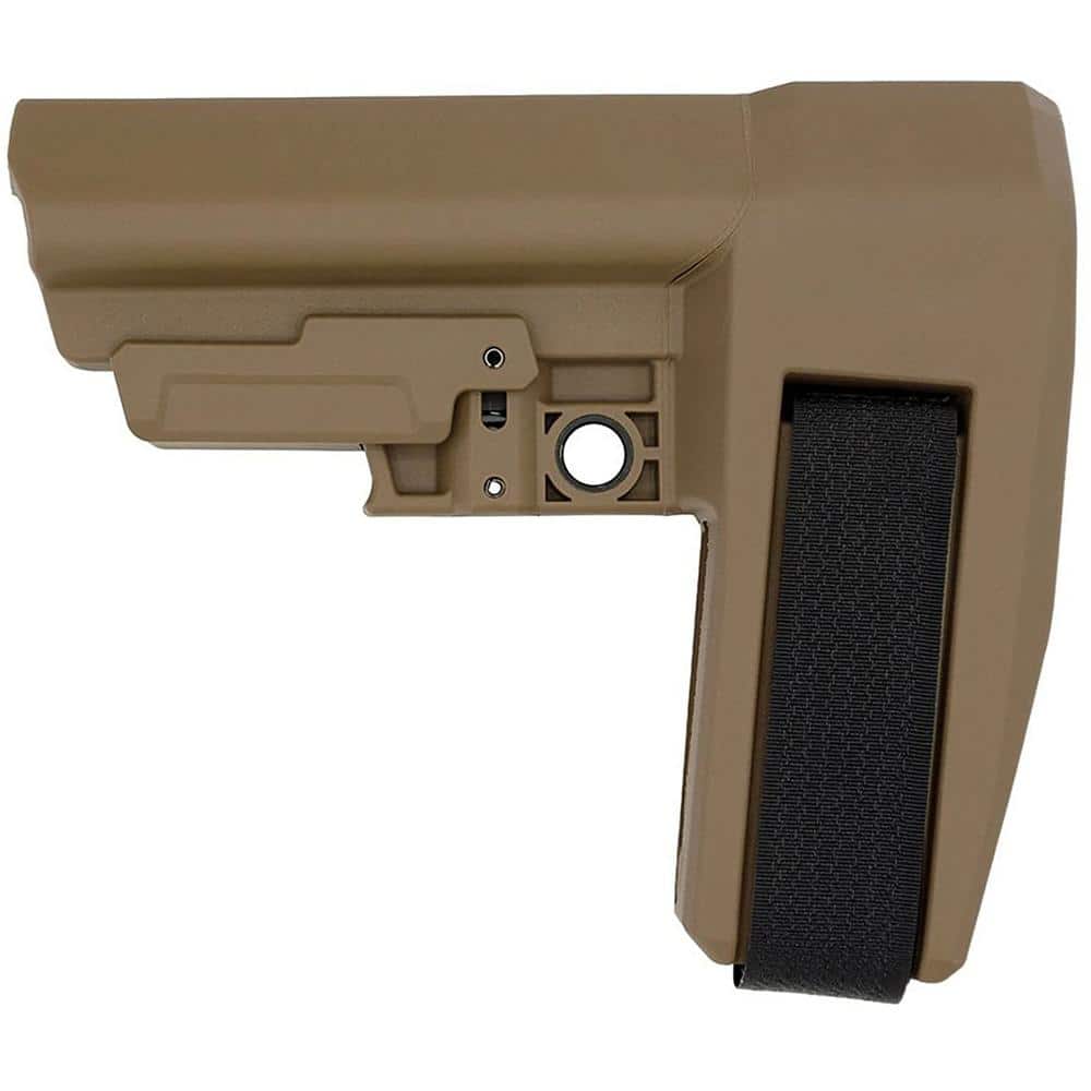 SB Tactical SBA6 Pistol Stabilizing Brace 5-Position Adjustable for AR-15 FDE
