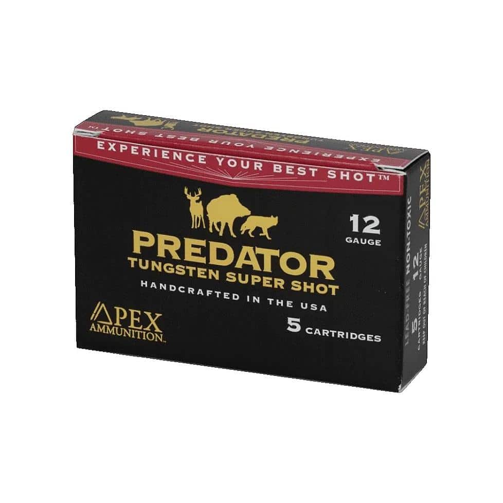 Apex Ammunition Predator TSS Shotshells 12ga 3-1/2" 2oz 1200 fps #2 5/ct