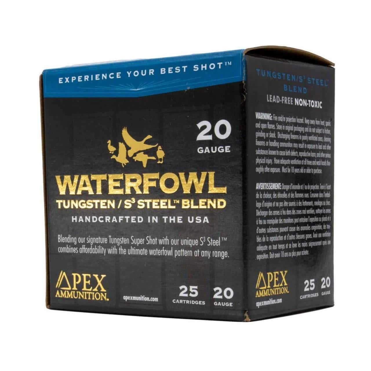 Apex Ammunition Waterfowl TSS & Steel Shotshells 20ga 3" 1-1/8oz #7.5 & #2 25/ct