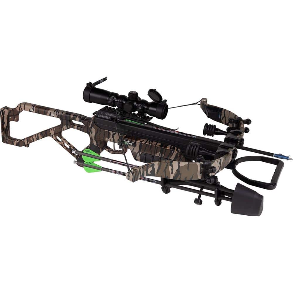 Excalibur Mag Max Crossbow 350 fps Mossy Oak Bottomland with Tactical Hunter Scope