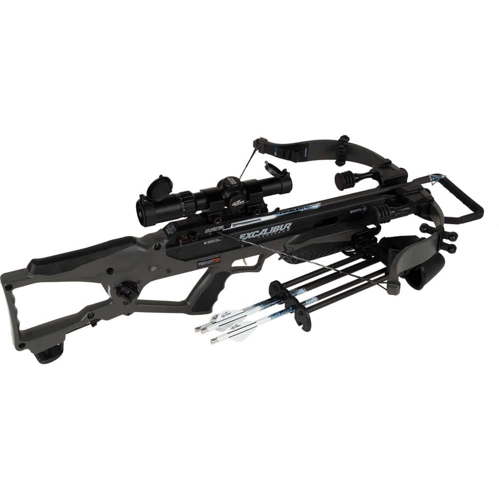 Excalibur RevX TD Crossbow 400 fps Stealth Grey with Overwatch Scope & Explore Case