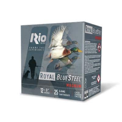 Rio Royal BlueSteel Magnum High Velocity Shotshell 12ga 3" 1-1/5oz 1450 fps #4 25/ct