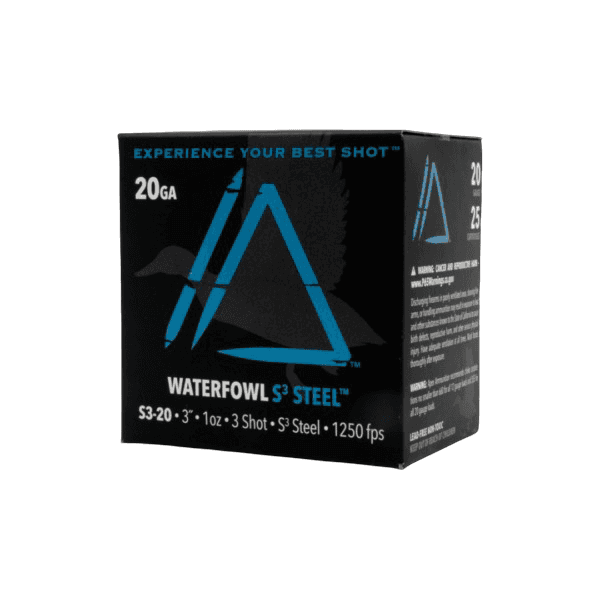 Apex Ammunition Waterfowl S3 Steel Shotshells 12ga 3" 1oz #3 1250 fps 25/ct