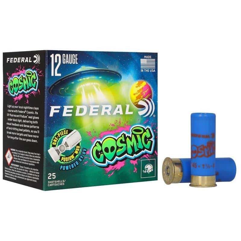 Federal Cosmic Shotshells 12ga 2-3/4" 1-1/8oz 1145fps #8 25/ct