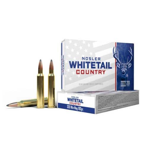Nosler Whitetail Country Rifle Ammunition .300 Win Mag 180gr SP 20/ct