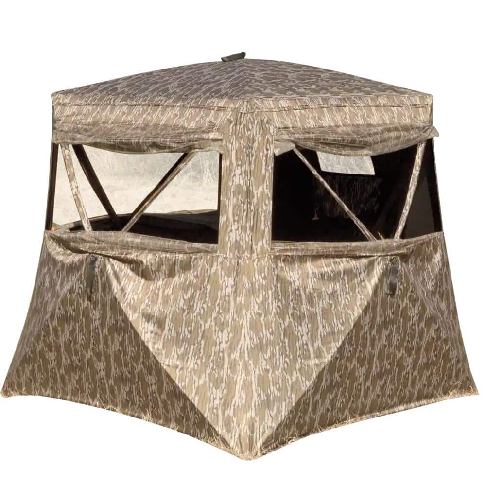 Ol'Man Buck Shot 2-Person Ground Blind Mossy Oak Bottomland