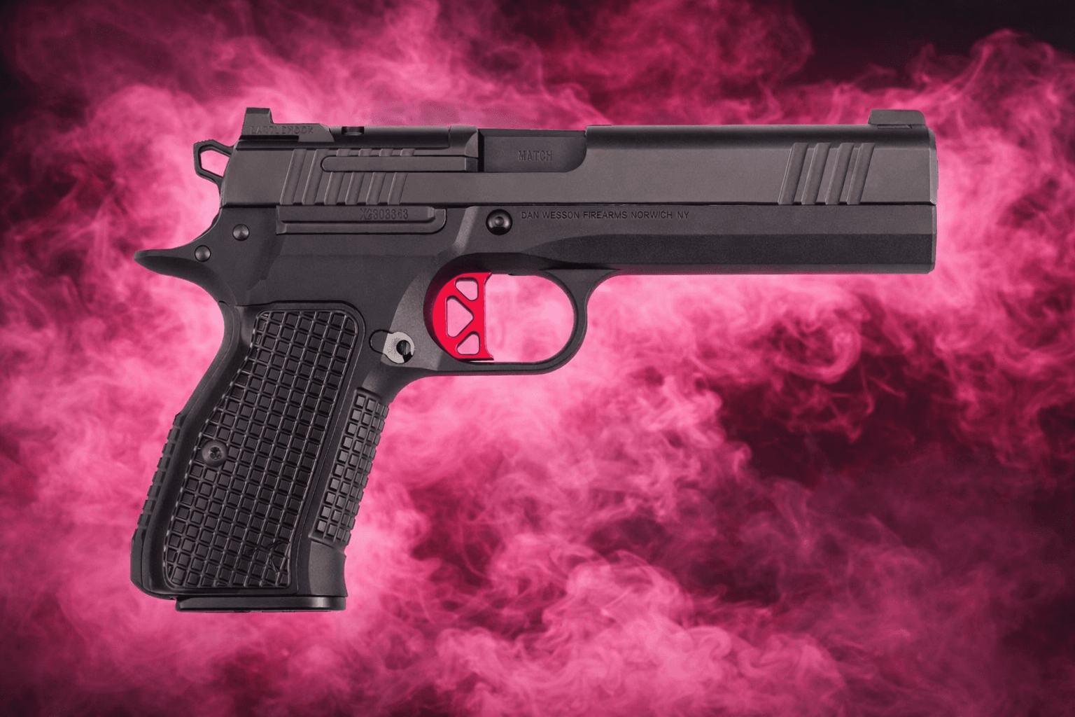CZ Dan Wesson DWX Compact 9mm Luger handgun shown in profile