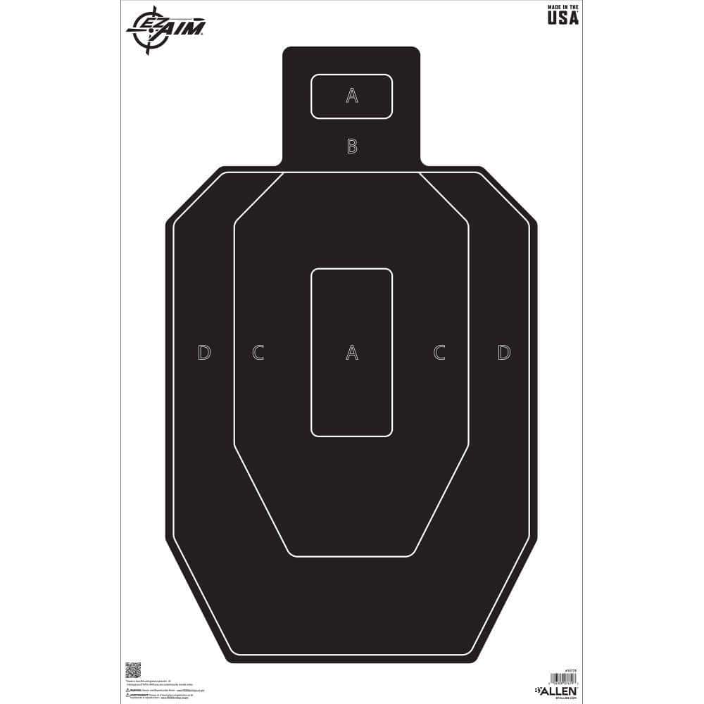 Allen EZ Aim IPSC Silhouette Target 23" x 35" 50/ct