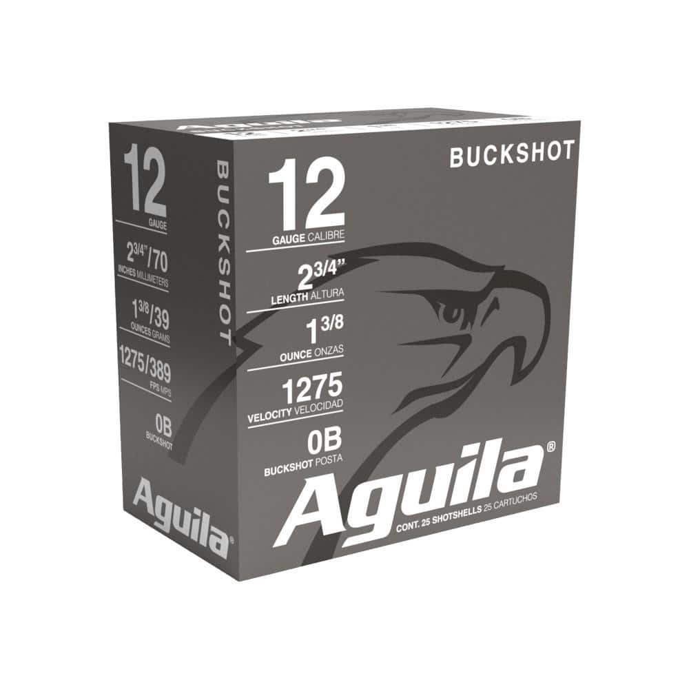 Aguila Field Shotshells 12ga 2-3/4" 1275 fps #0 25/ct