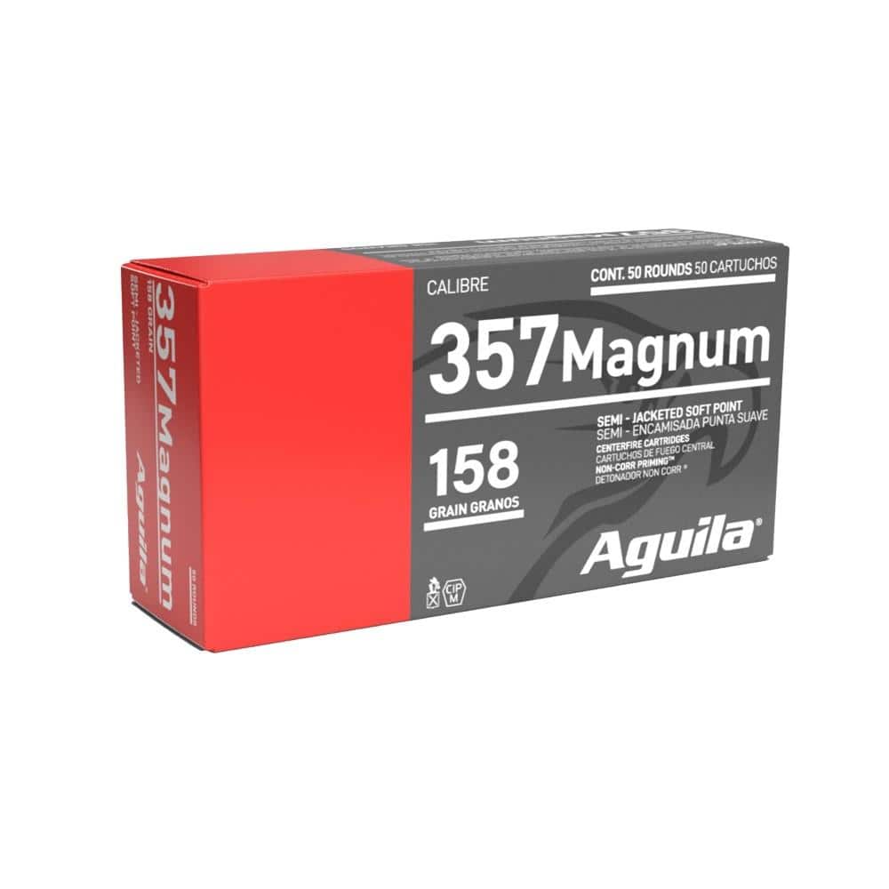Aguila Handgun Ammunition .357 Mag 158 gr SJSP 1545 fps 50/ct