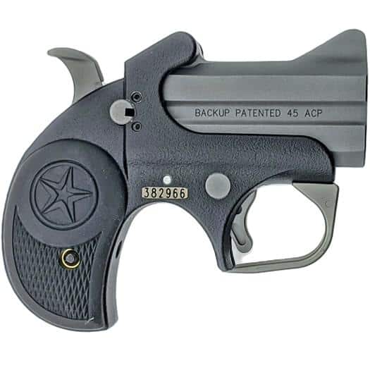 Bond Arms Backup Handgun 9mm Luger 2rd Capacity 2.5" Barrel Silver with Black Grip