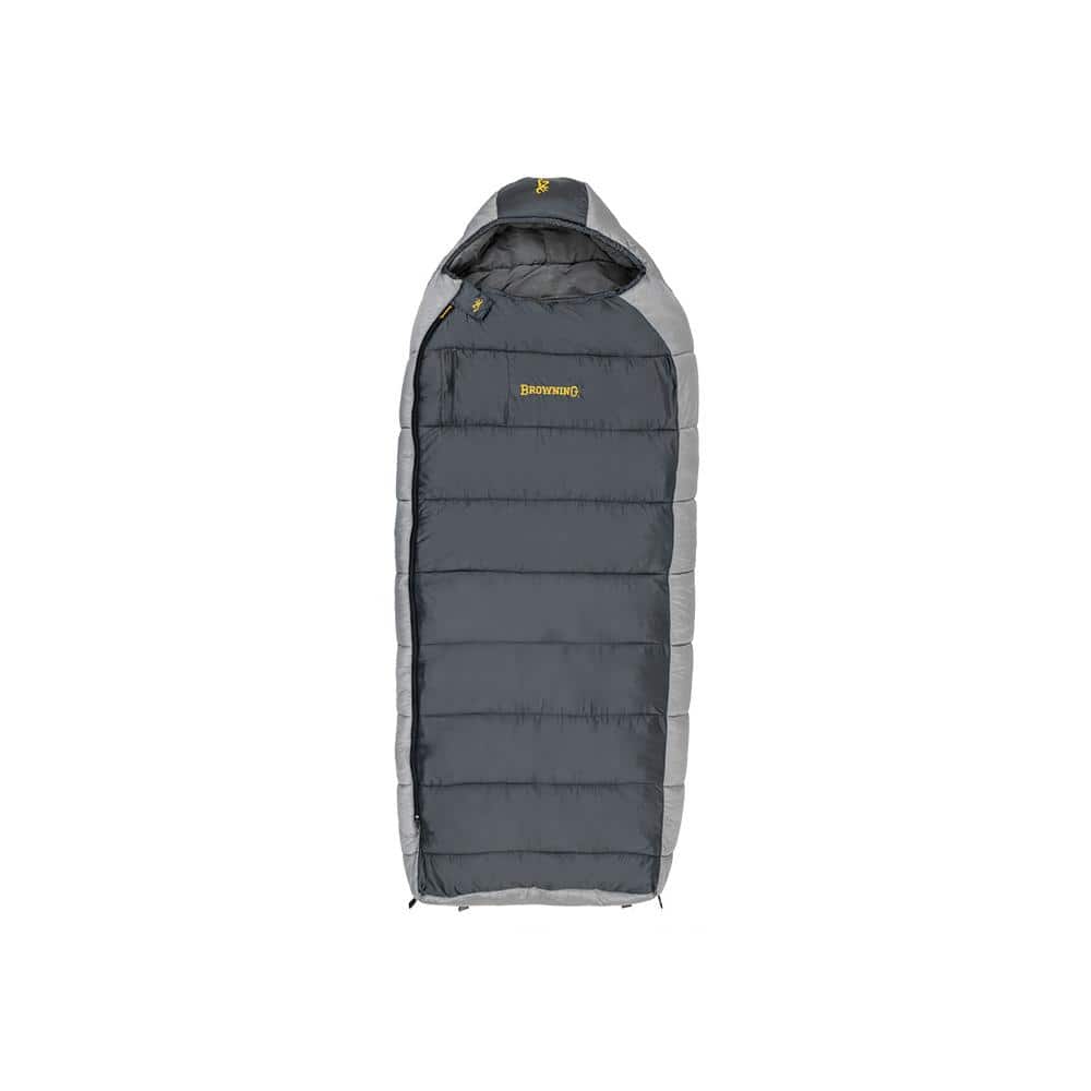 Browning Camping McKinley 0 Degree Sleeping Bag 36x90" Grey