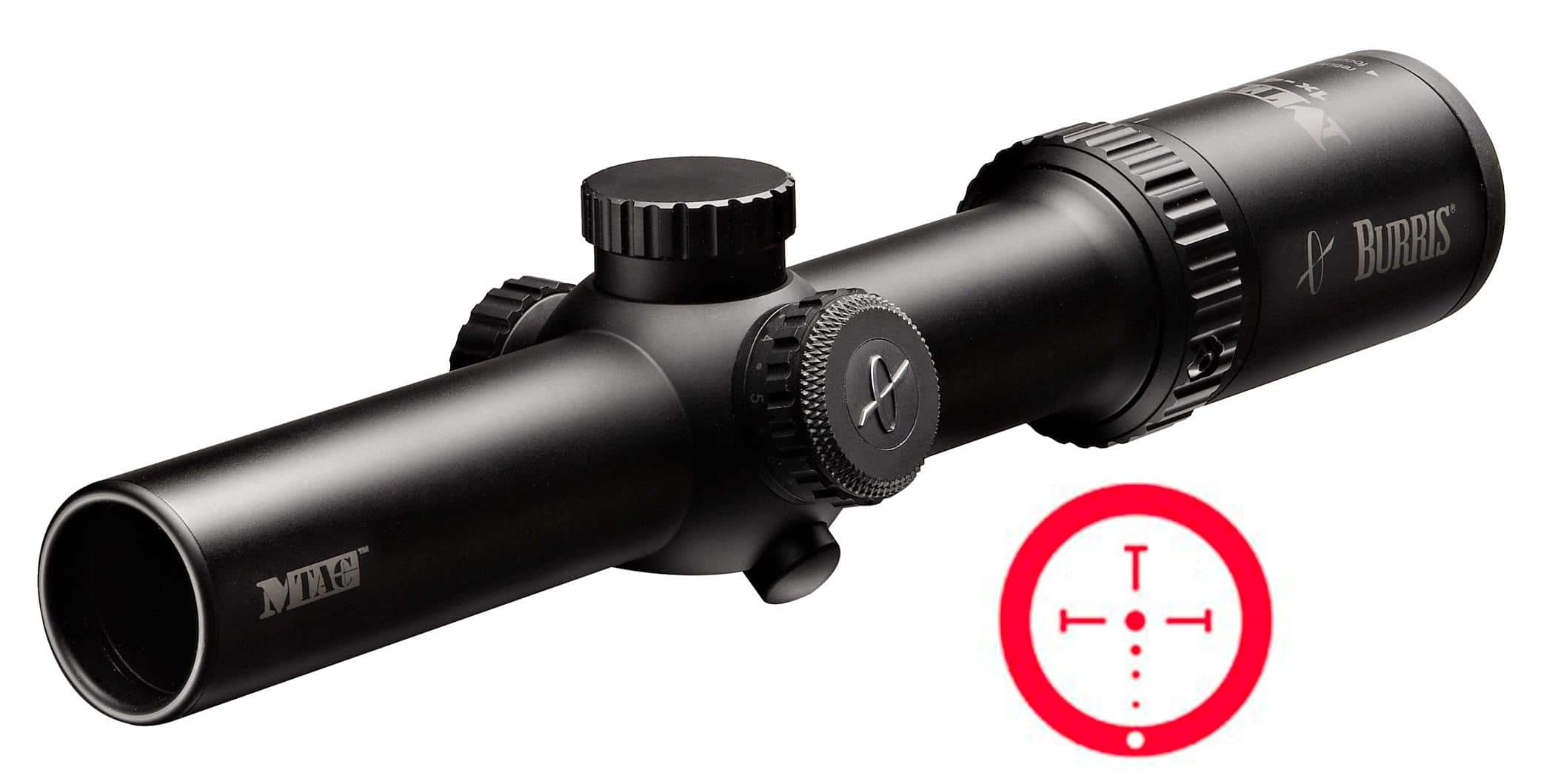 REFURBISHED Burris MTAC Rifle Scope - 1-4x24mm Ballistic CQ Matte