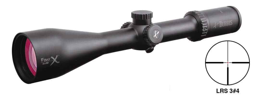 REFURBISHED Burris FourX Rifle Scope - 3-12x56mm Illuminated Mil-Dot Reticle Matte