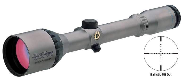 BLEMISHED Burris 4-16x50 Black Diamond Titanium Rifle Scope Ballistic Mil-Dot Reticle Gray