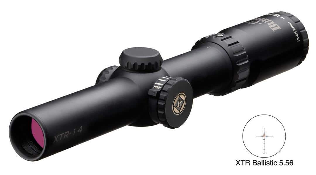 REFURBISHED Burris 1-4x24 Xtreme Tactical XTR-14 Scope XTR Ballistic 5.56 Reticle Matte