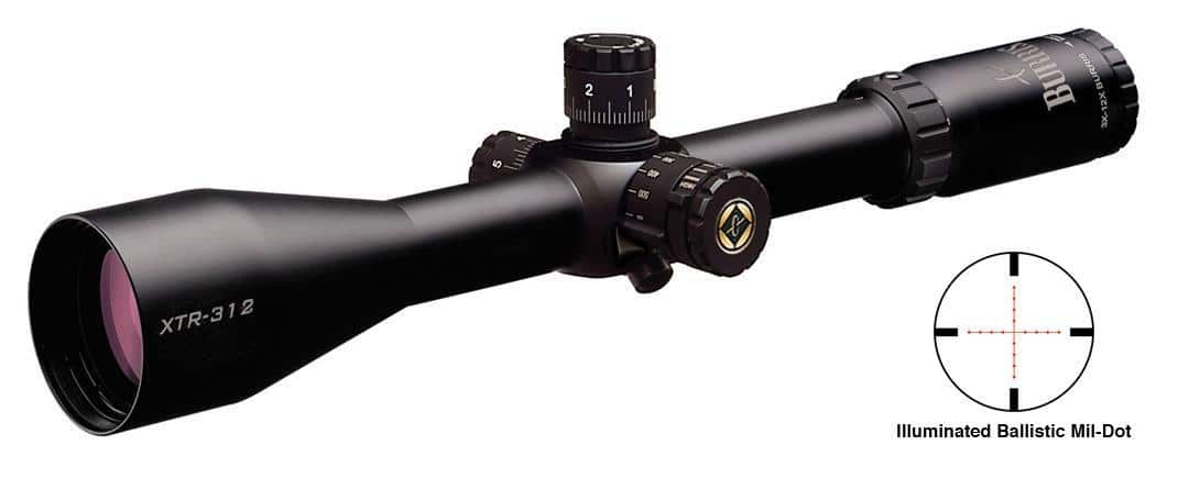 REFURBISHED Burris Xtreme Tactical Scope - 3-12x50mm Illum. Ballistic Mil-Dot Reticle Matte Side PA